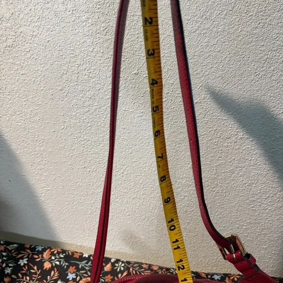 Michael Kors Red Leather Mini Backpack Handbag EUC - Picture 12 of 13